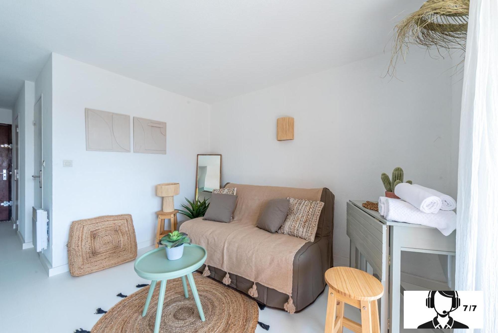 Апартаменти L'Athlantis - Cosy With Terrace And Parking Сен-Сіпріян Екстер'єр фото
